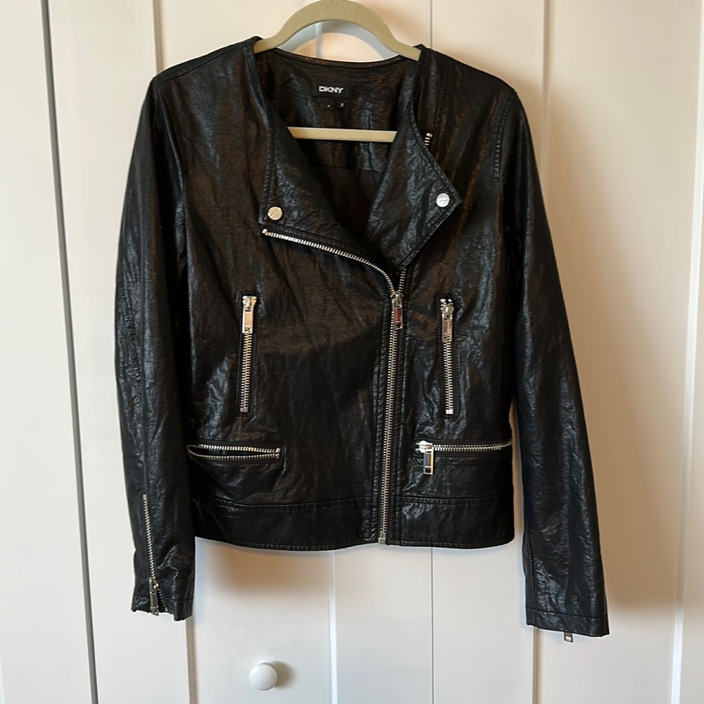 DKNY Pleather Jacket